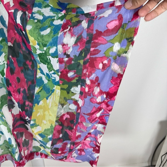 Chico's Allusice Floral Poncho Polyester Cape Sheer Lightweight Size S/M NWT - Picture 5 of 8